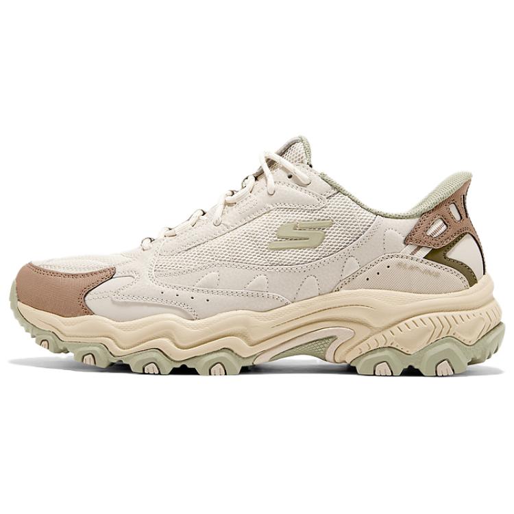 Skechers Cushioning Slip Resistant Abrasion Resistant Breathable Grip Low top Mountaineering Shoes Men’s Beige