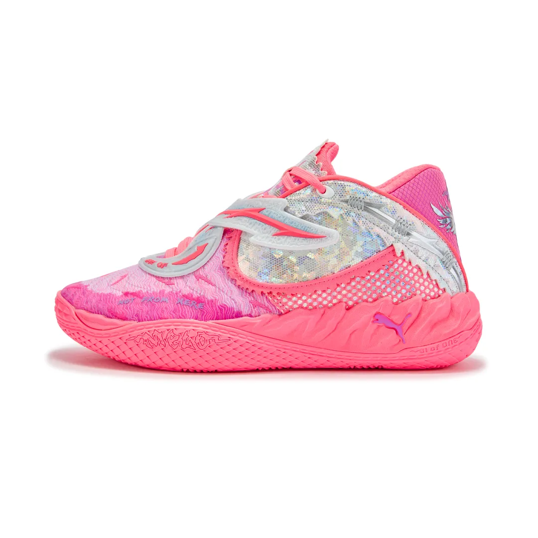PUMA MB.05 Basketball Shoes Unisex Pink Silver