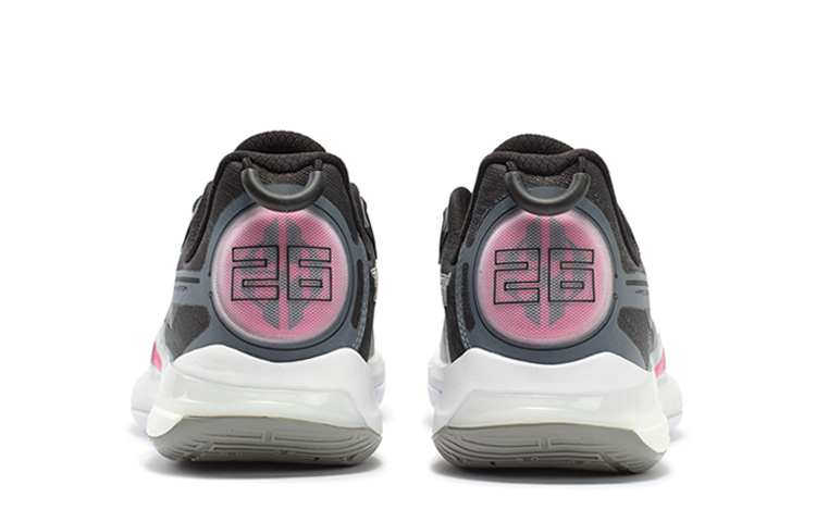 361° DVD2 X Factor Cushioning Slip Resistant Abrasion Resistant Breathable Low top Basketball Shoes Men’s Black White