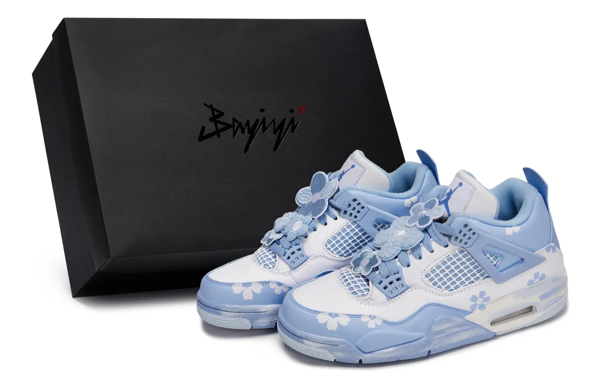 Jordan Air Jordan 4 811 Manufacturing, Sea Breeze Whisper, Special Shoe Box Abrasion Resistant Slip Resistant Low top