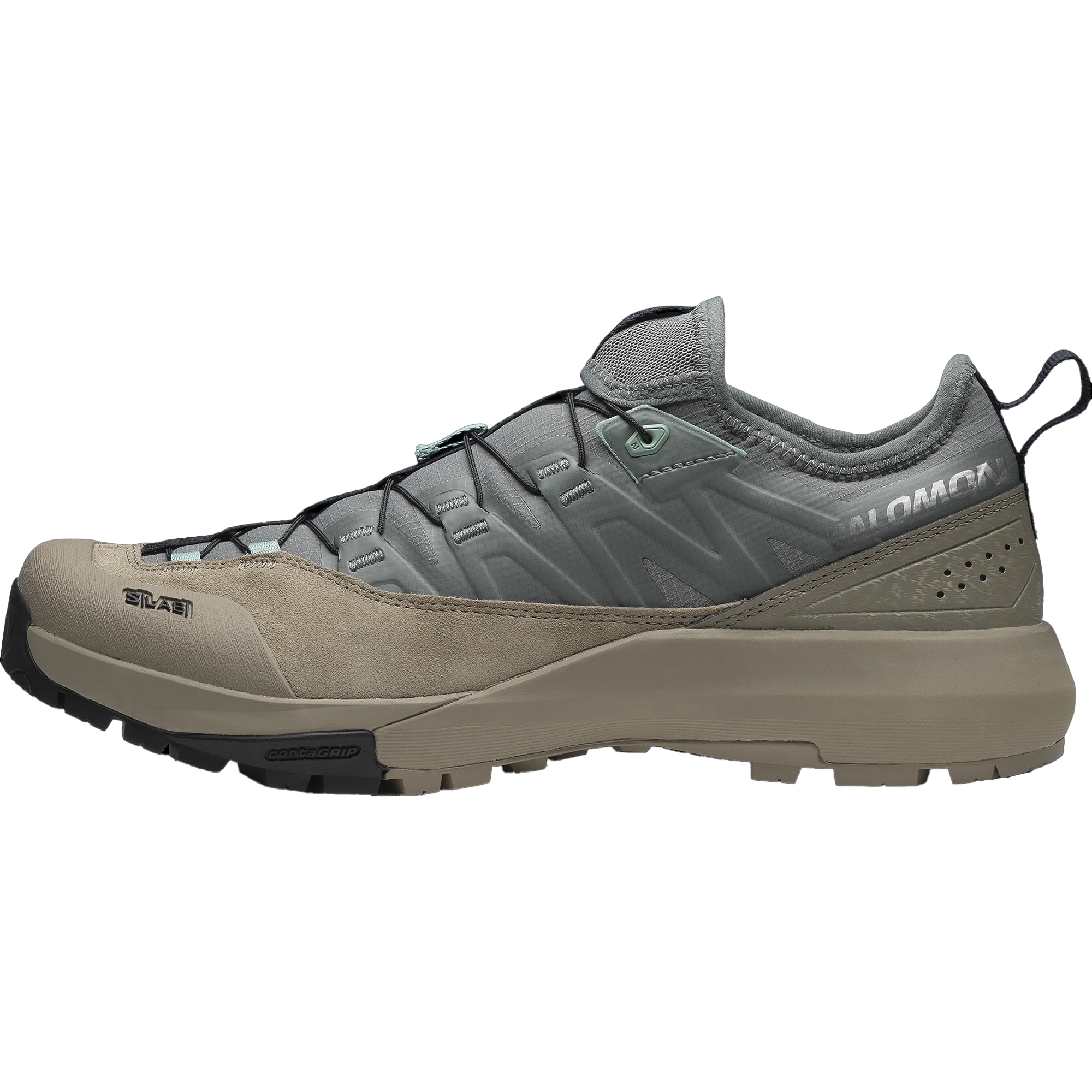 SALOMON Alpinway Slip Resistant Abrasion Resistant Low top Mountaineering Shoes Unisex Gray Brown