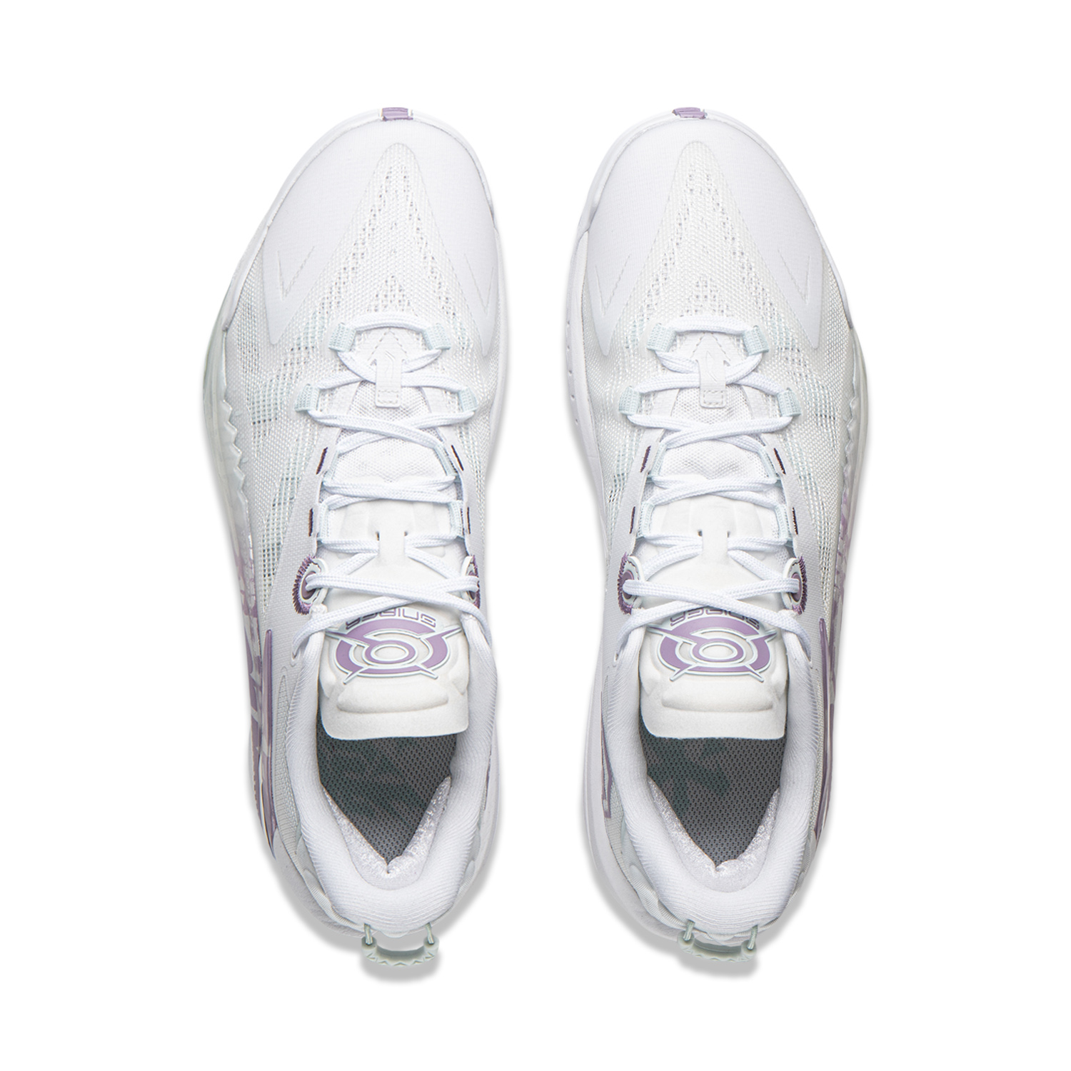 Li Ning Abrasion Resistant Rebound Grip Low top Basketball Shoes Men’s White Purple