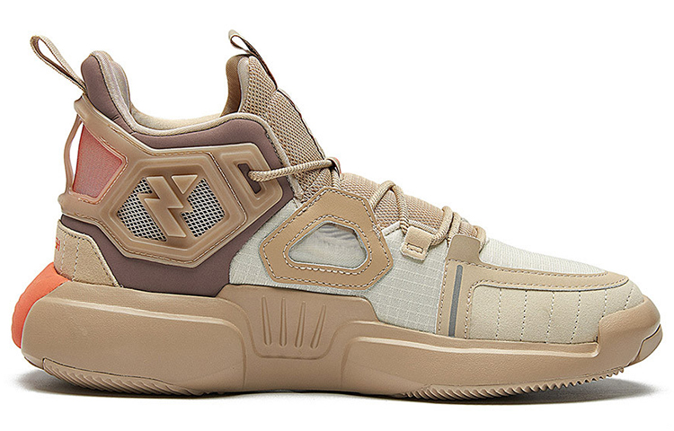 Qq Speed x 361° Cushioning Anti-Slip And Wear-Resistant Coverage Support Mid-Top Basketball Shoes Men’s Wheat Brown