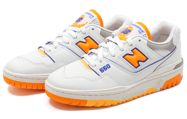 New Balance 550 «Lakers Pack — Vibrant Orange» sneakers