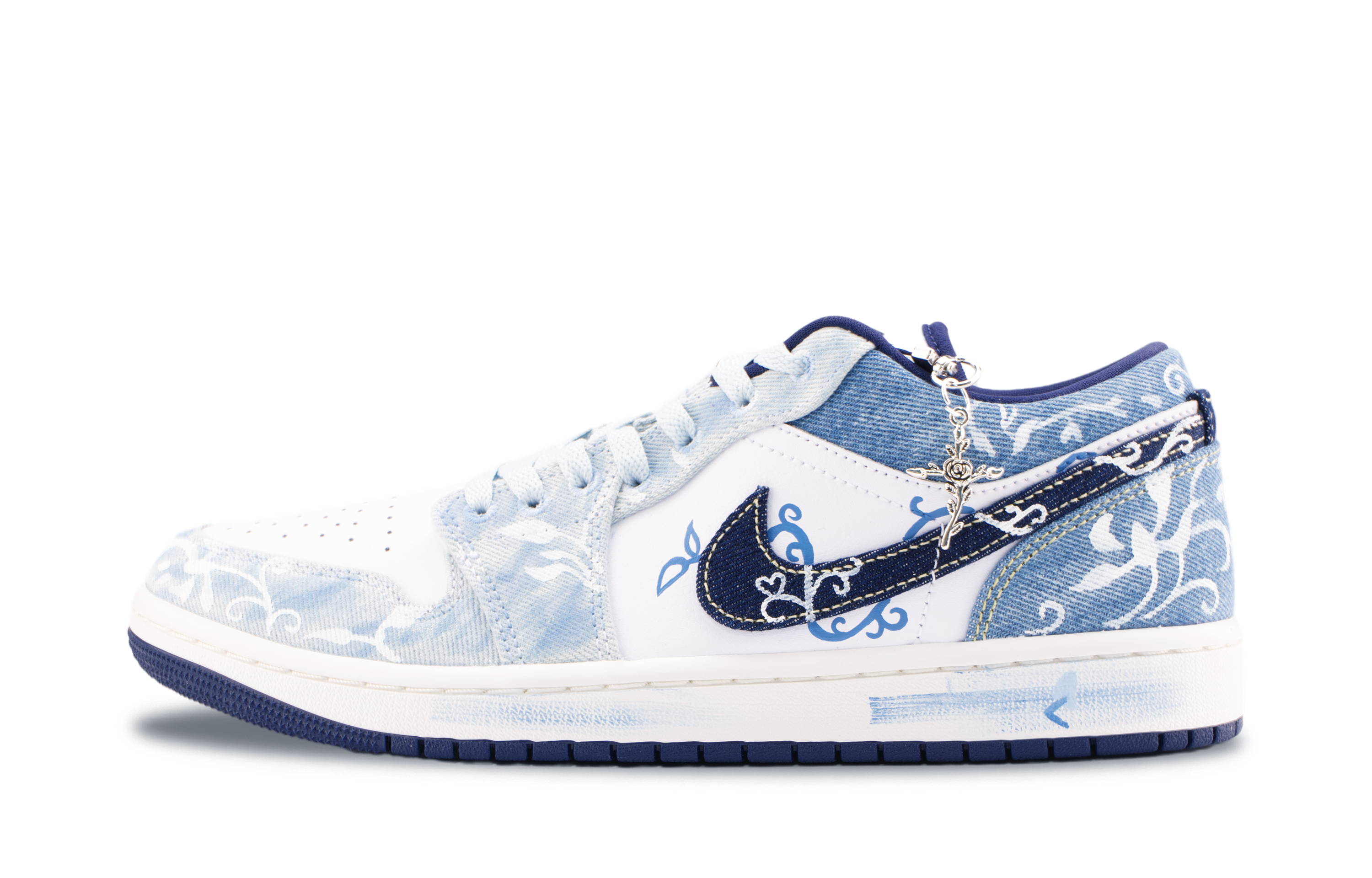 Jordan Air Jordan 1 Celadon Misty Rain Abrasion Resistant Abrasion Resistant Low top Vintage Basketball Shoes Men’s