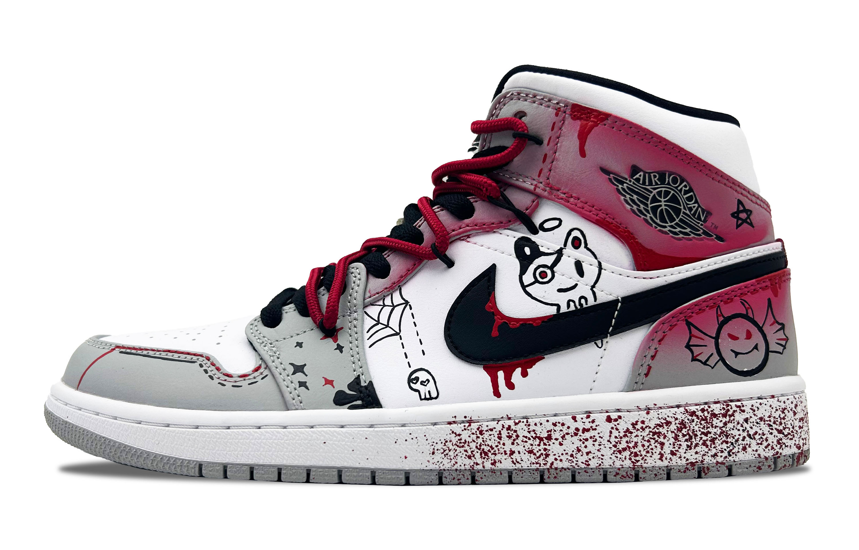 Jordan Air Jordan 1 Mid Cushioning Slip Resistant Abrasion Resistant Mid top Vintage Basketball Shoes Men’s