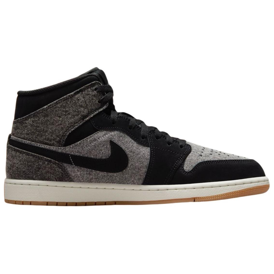 Jordan 1 Mid Se Black Denim