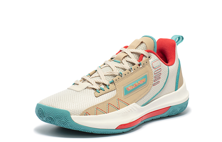 361° DVD Team Game Ready Cushioning Slip Resistant Abrasion Resistant Low top Basketball Shoes Men’s Apricot Tea Brown
