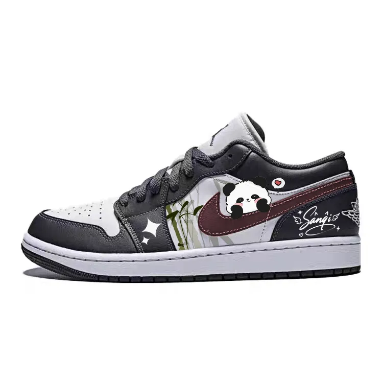 Jordan Air Jordan 1 Vintage Basketball Shoes Unisex Low Top Gray/White