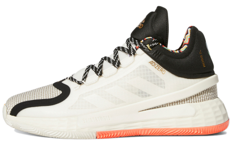 Мужские кроссовки adidas D Rose 11 (розово-белые)