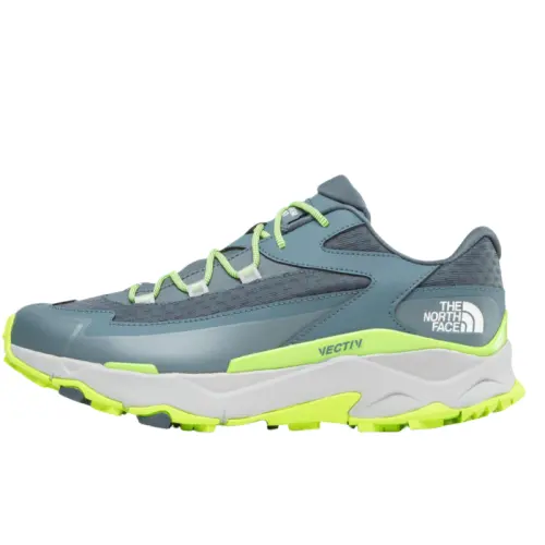 THE NORTH FACE VECTIV TARAVAL Comfortable Slip Resistant Abrasion Resistant Low top Hiking Shoes Unisex Green Gray