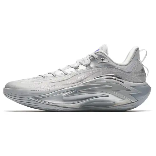 Anta Anta Frenzy 7 A-SHOCK PRO Silver Wings Professional Practical Shock Absorbing Anti-Slip Wear-Resistant Low-top Midfoot Carbon Plate Basketball Shoes Men's Silver