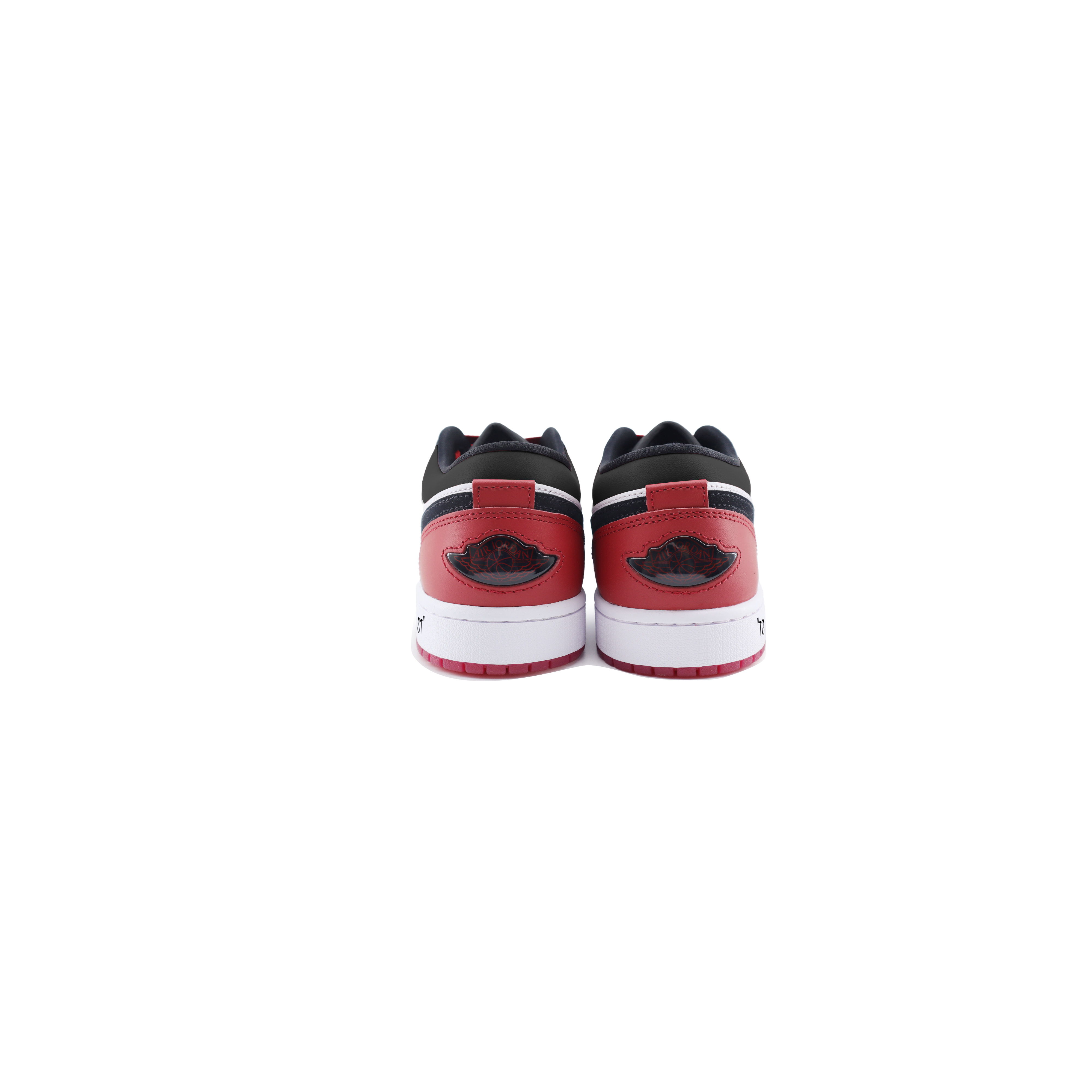 Jordan Air Jordan 1 ‘White Black Gym Red’ Slip Resistant Abrasion Resistant Low top Vintage Basketball Shoes Unisex