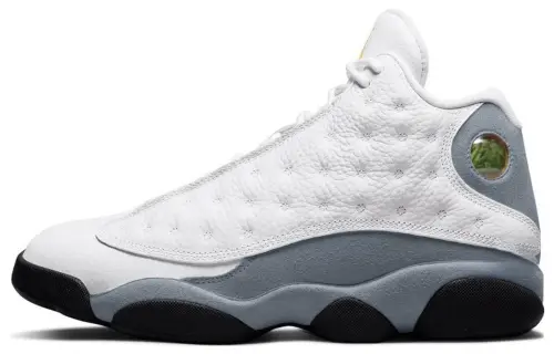 Jordan Air Jordan 13 Cushioning Mid top Vintage Basketball Shoes Men's White Gray
