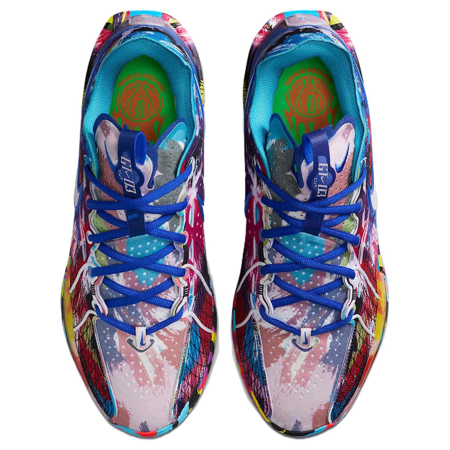 Jewel Lloyd x Nike G.T. Cut 3 Slip Resistant Abrasion Resistant Low top Basketball Shoes Unisex Blue Red