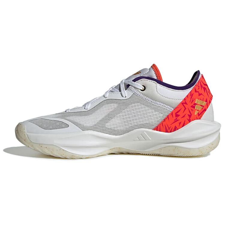 Adidas Adizero Select 2.0 Slip Resistant Abrasion Resistant Low top Basketball Shoes Unisex Gray Red