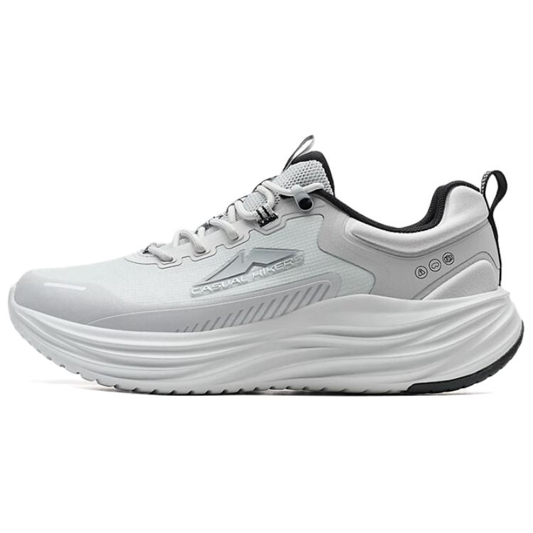 XTEP Lightweight Abrasion Resistant Low top Hiking Shoes Men’s Gray