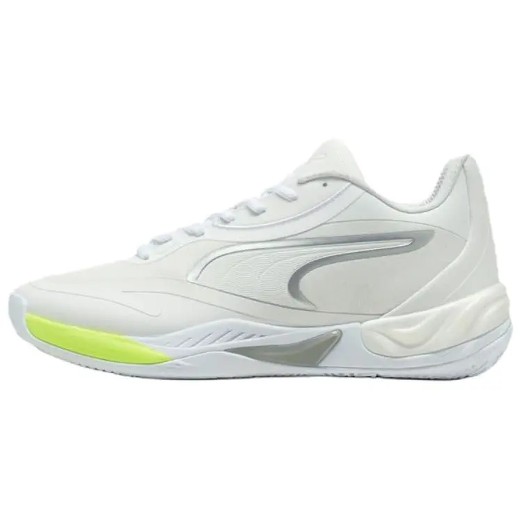 PUMA All Pro Nitro Abrasion Resistant Low top Basketball Shoes Unisex White