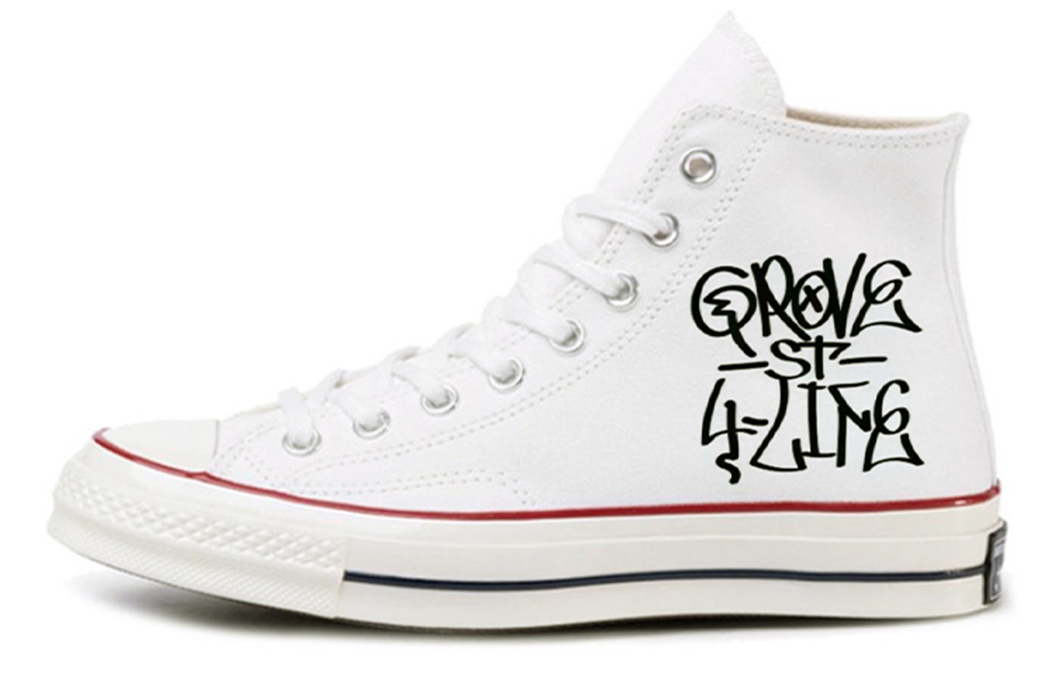 Converse 1970s Chuck Taylor Slip Resistant Abrasion Resistant Cushioning High top Canvas Shoes Unisex Ecru