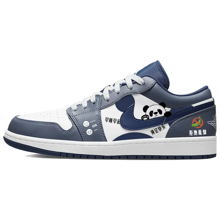 Jordan Air Jordan 1 Vintage Basketball Shoes Men's Low Top Blue/White