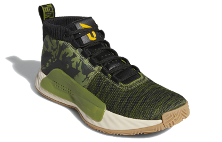 Мужские кроссовки adidas D lillard 5 GCA (зеленые) — фото 2