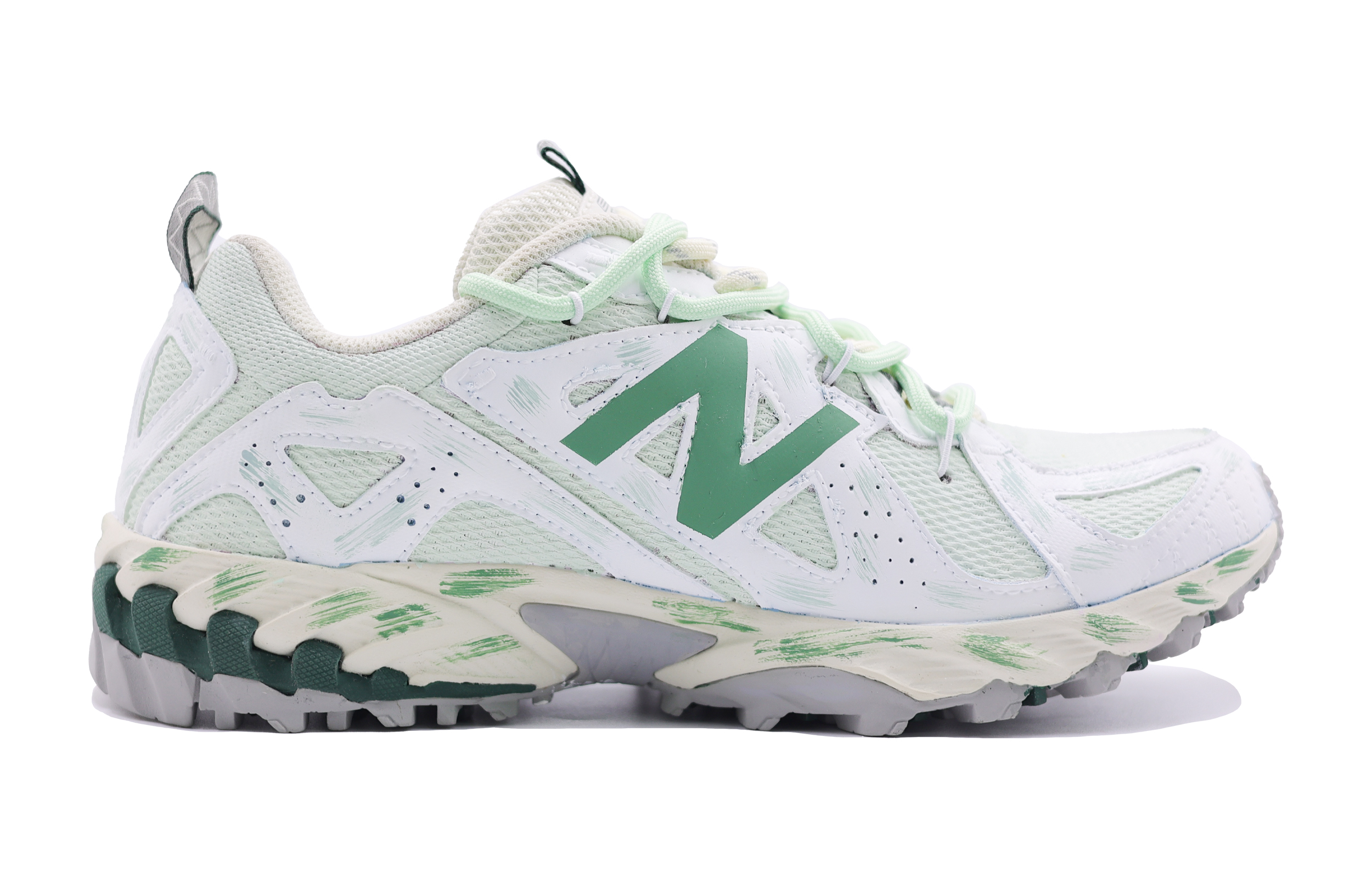 New Balance 610T Tiffany Cushioning, Wear Resistant Low top Hiking Shoes Unisex Light Green