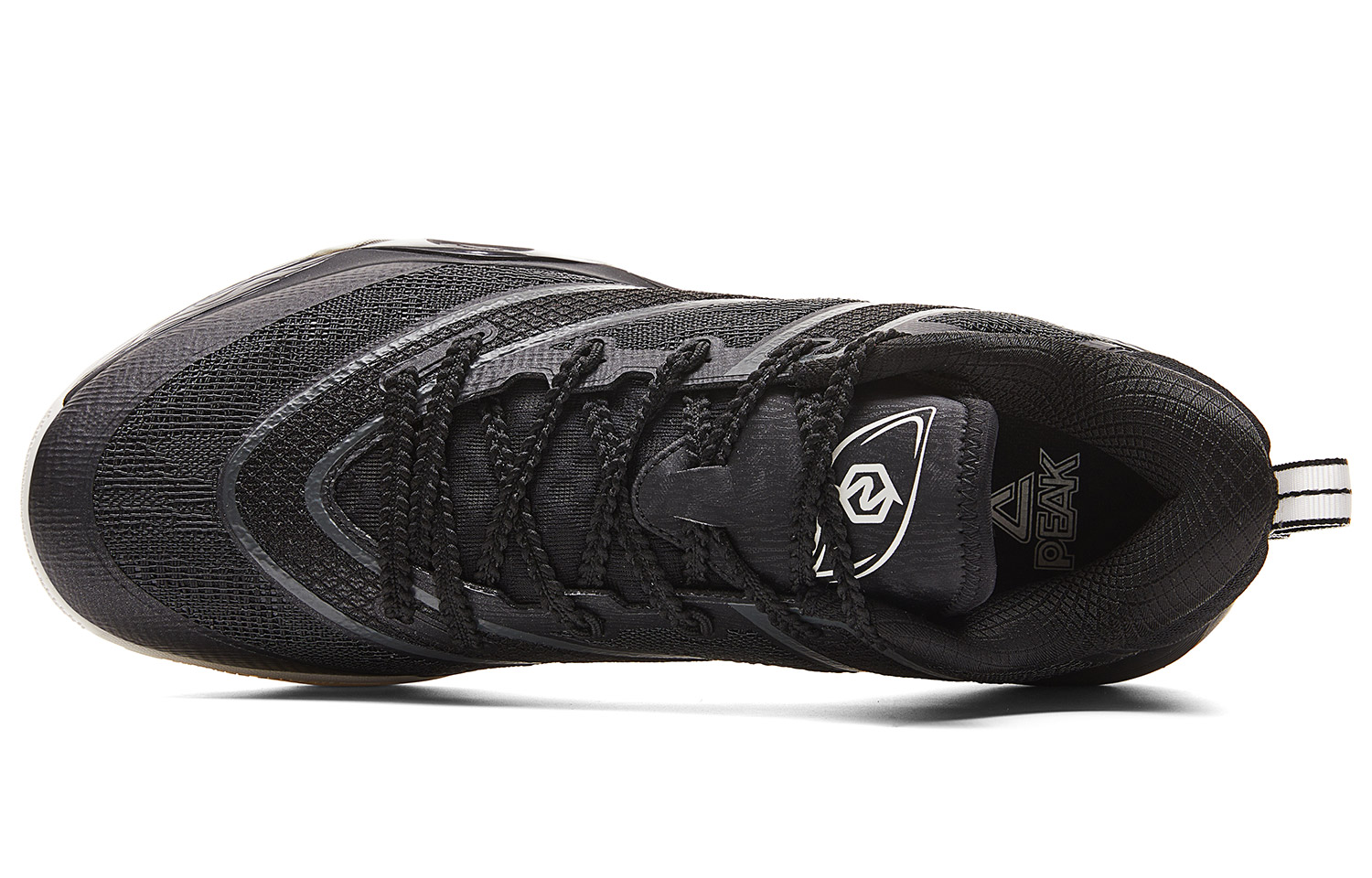 PEAK Abrasion Resistant Rebound Anti Twist Low top Basketball Shoes Men’s Black Magnet Gray