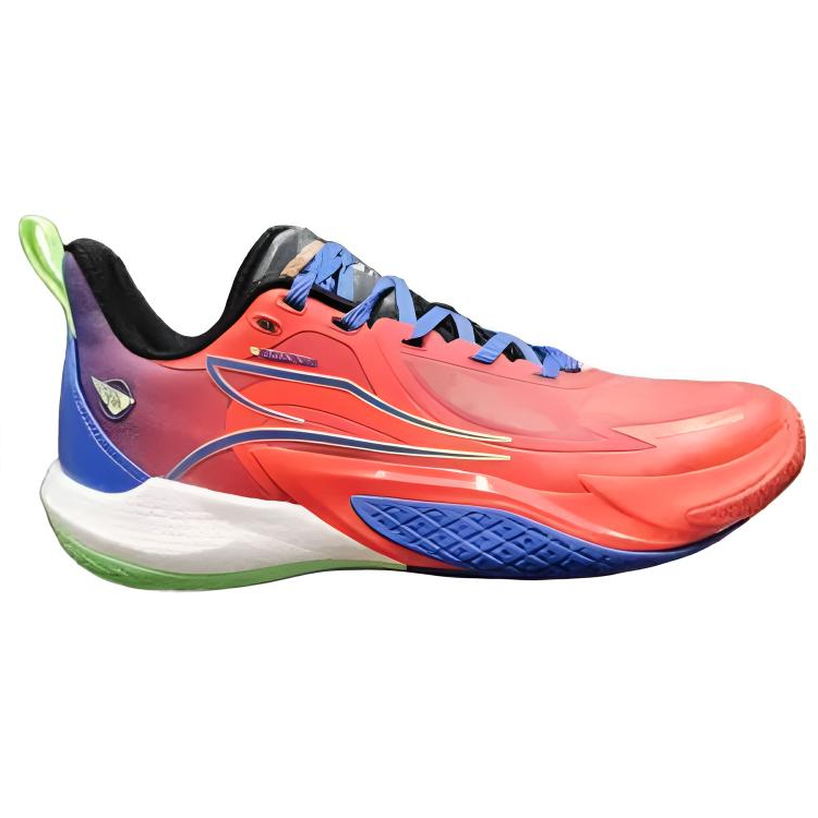 361° Blitz 2 Cushioning Abrasion Resistant Rebound Low top Basketball Shoes Men’s Sparrow Flower Red Game Blue