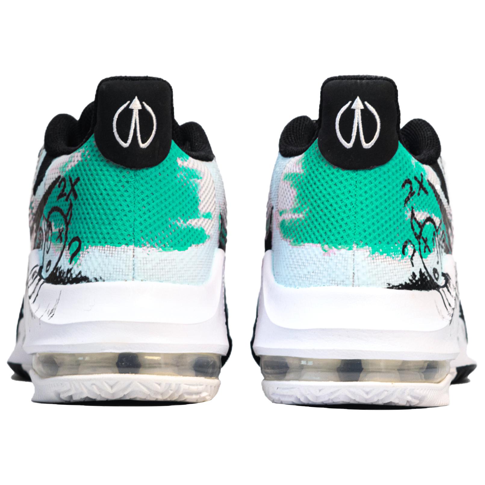 Nike Air Max Impact 3 Cushioning Low top Basketball Shoes Men’s Blue Green White