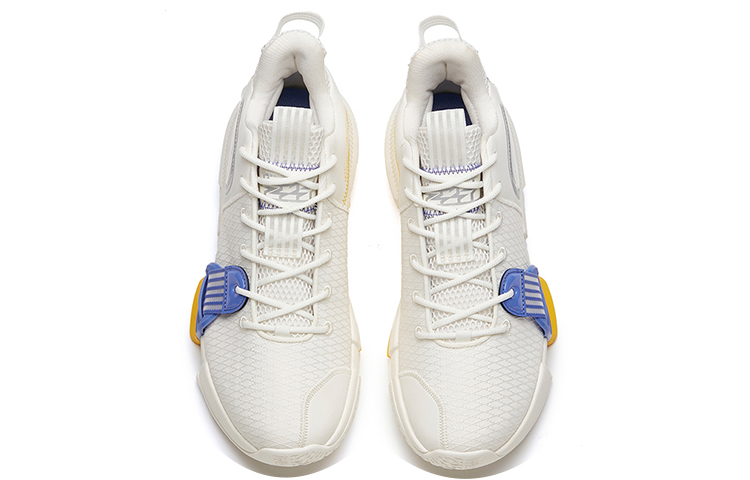 Anta Craze 2 Textile, TPU Abrasion Resistant Breathable Low top Basketball Shoes White Purple