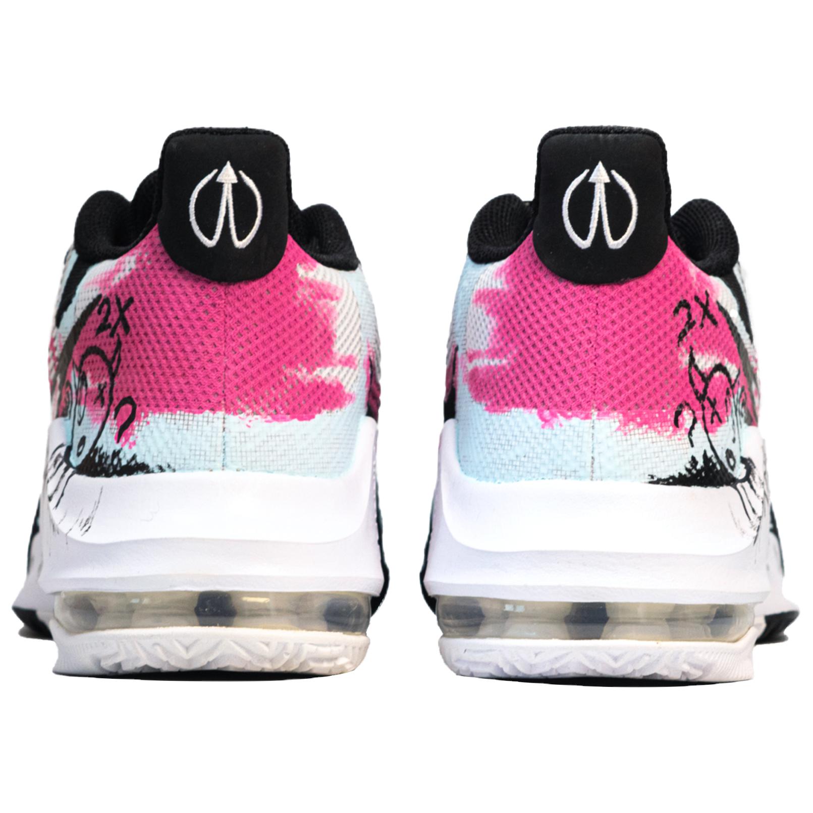 Nike Air Max Impact 3 Cushioning Low top Basketball Shoes Men’s Pink Blue