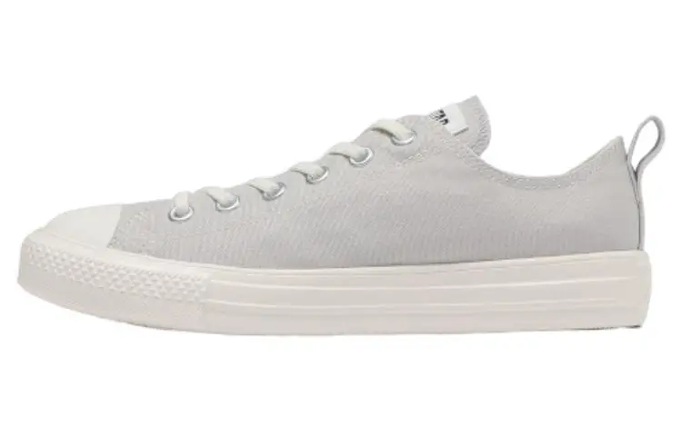 Converse All Star Light FREELACE OX Comfortable Abrasion Resistant Low top Canvas Shoes Unisex Light Gray Japan Version
