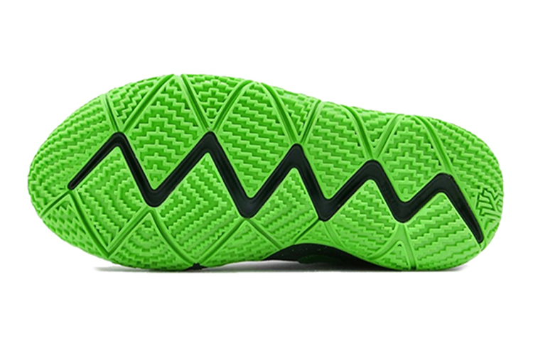 Женские кроссовки Nike Kyrie 4 Spinach Green (черный / зеленый) — Чёрный / зелёный — фото 4