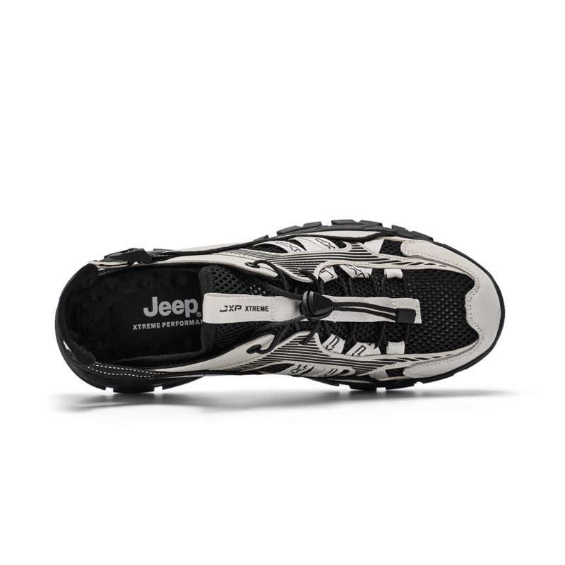 Jeep Low top Hiking Shoes Men’s Beige Black