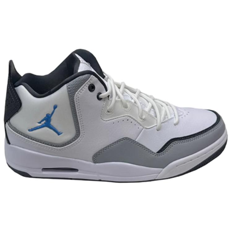 Jordan Courtside 23 Cushioning Mid top Basketball Shoes Men’s White Gray