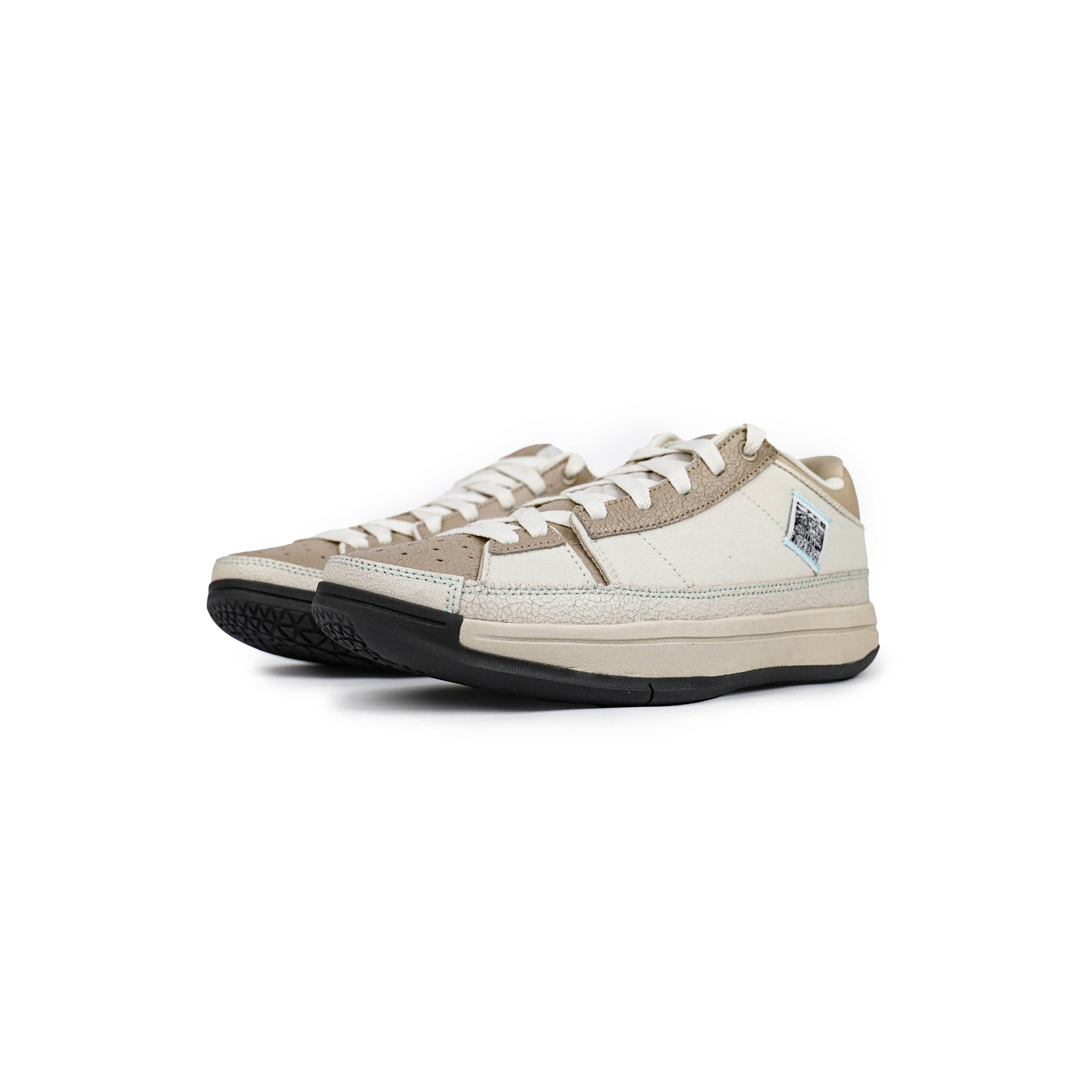 Serious Player Only Cushioning Slip Resistant Abrasion Resistant Low top Basketball Shoes Unisex Beige Brown