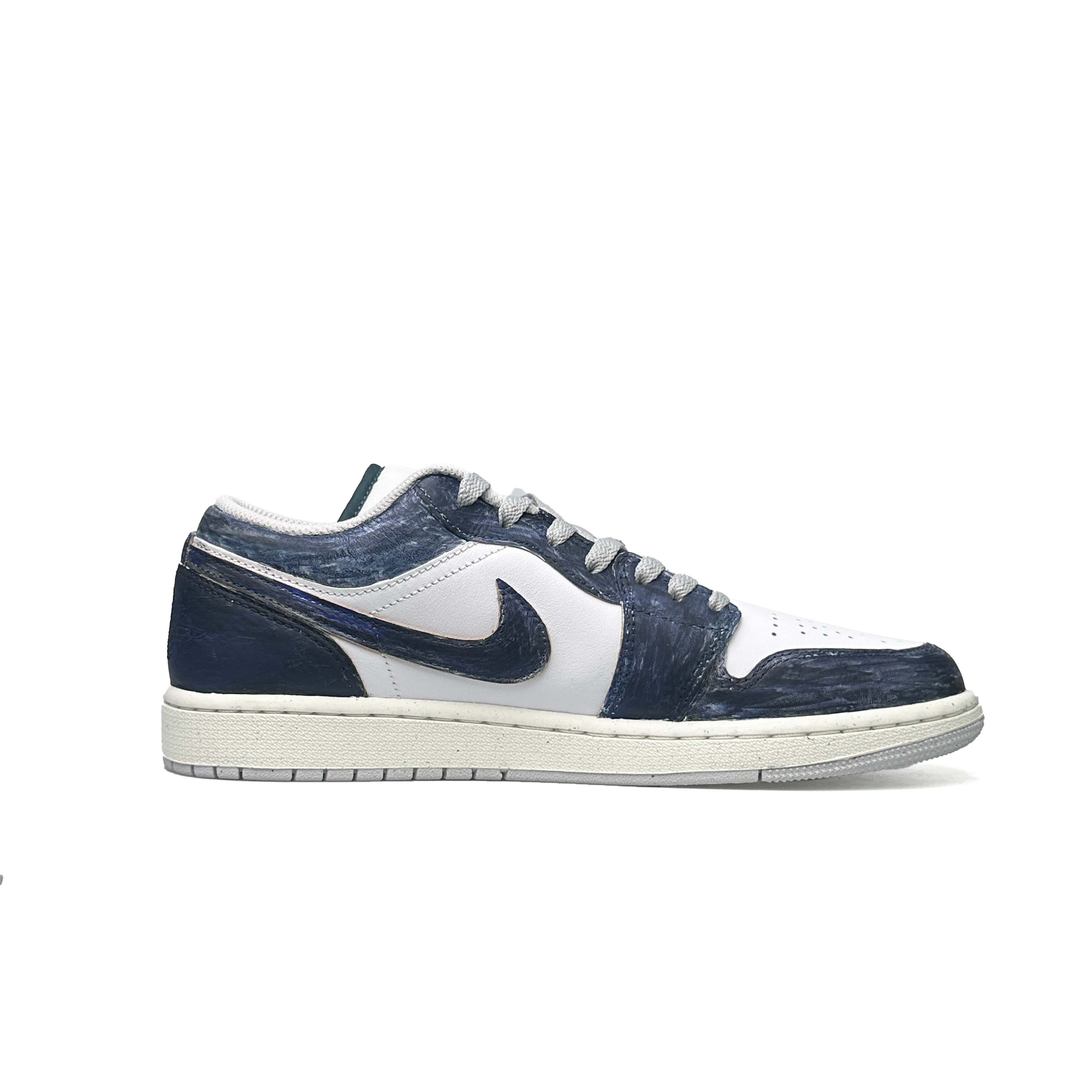 Jordan Air Jordan 1 Low top Vintage Basketball Shoes Unisex Purple Gold