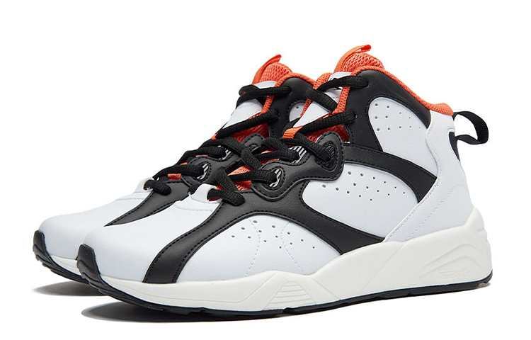 361° QU!KFOAM Basketball Shoes Women’s Mid Top White/Orange/Black
