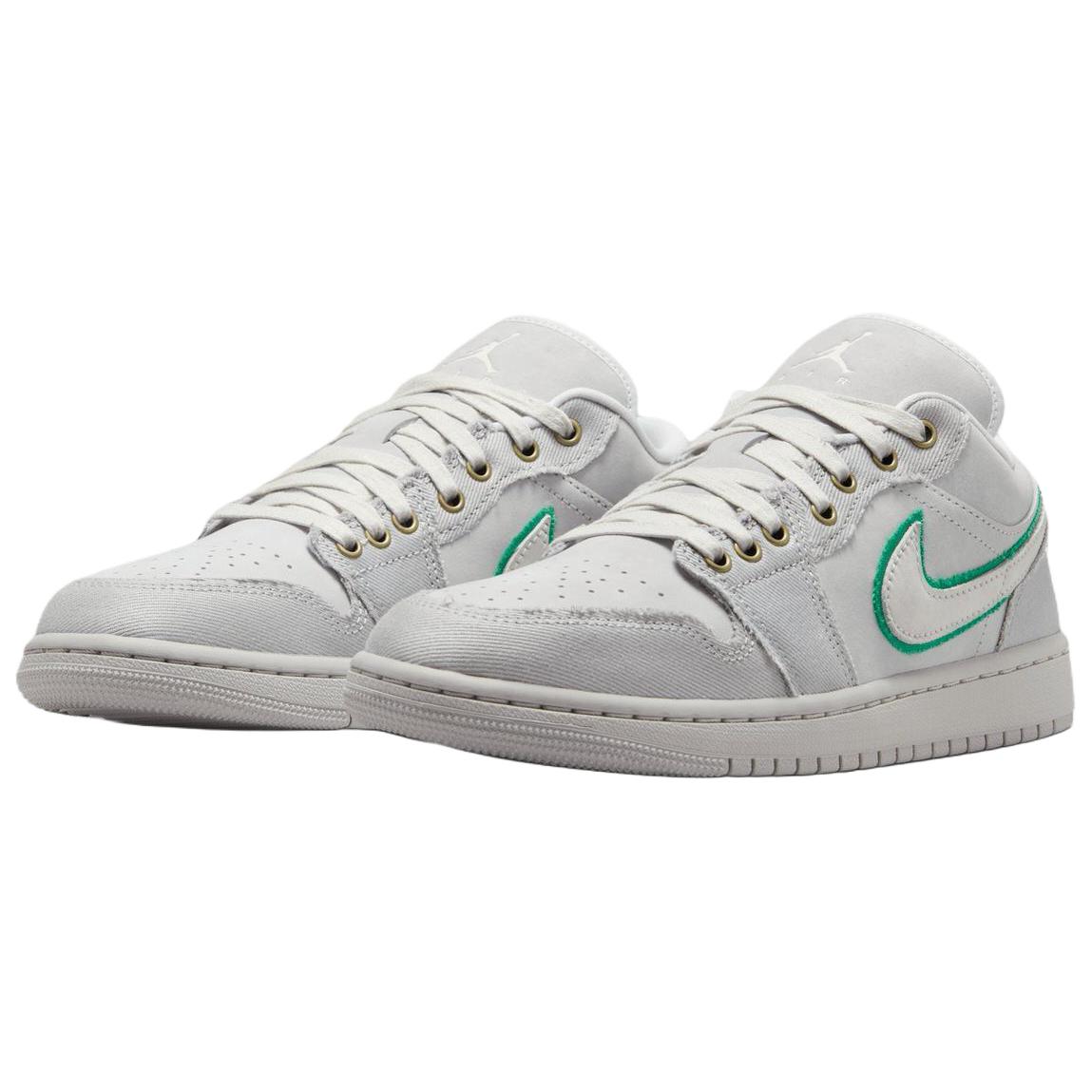 Jordan Air Jordan 1 Low top Vintage Basketball Shoes Women's Gray