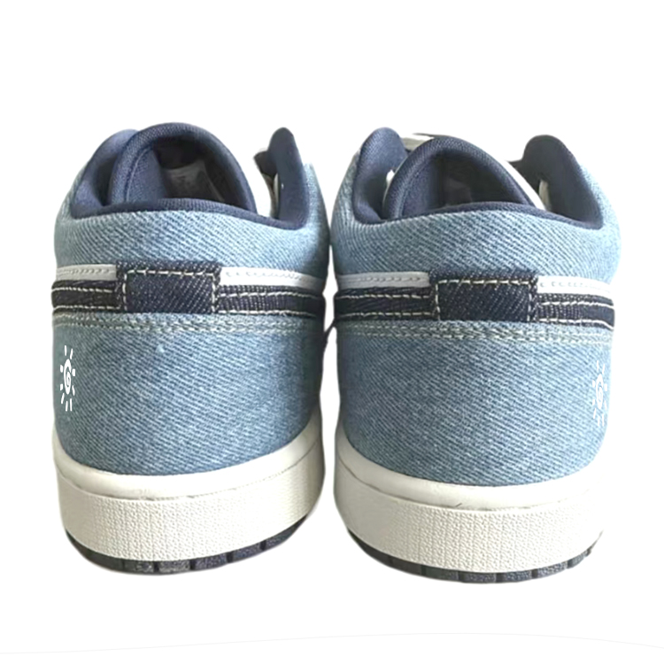 Jordan Air Jordan 1 Versatile Low top Vintage Basketball Shoes Men’s Blue Green White
