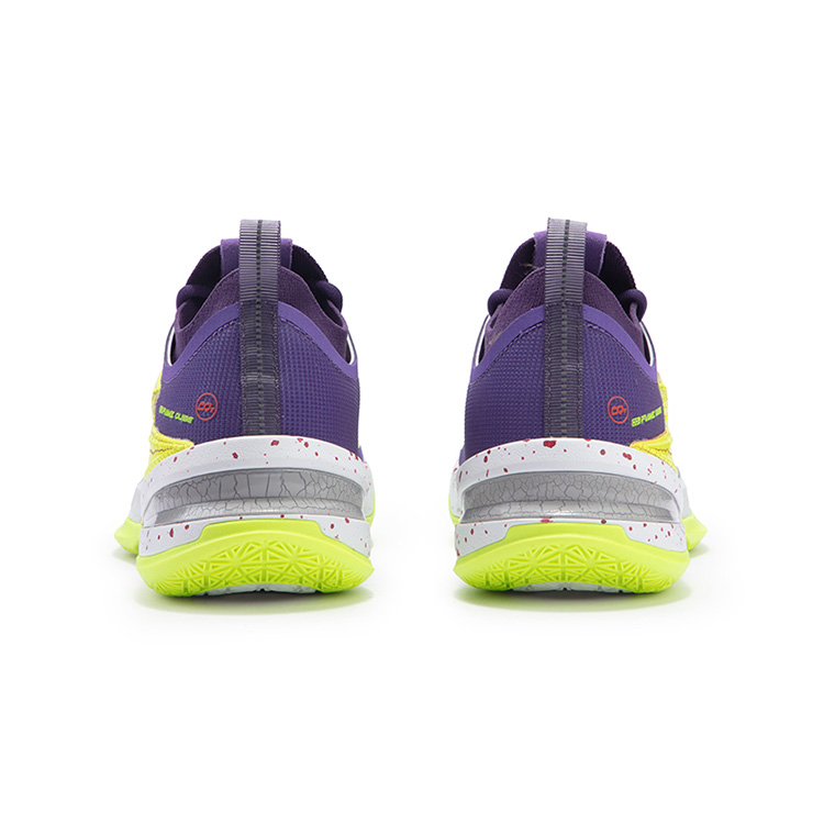 361° Cushioning Slip Resistant Abrasion Resistant Low top Carbon Plate Basketball Shoes Men’s Purple