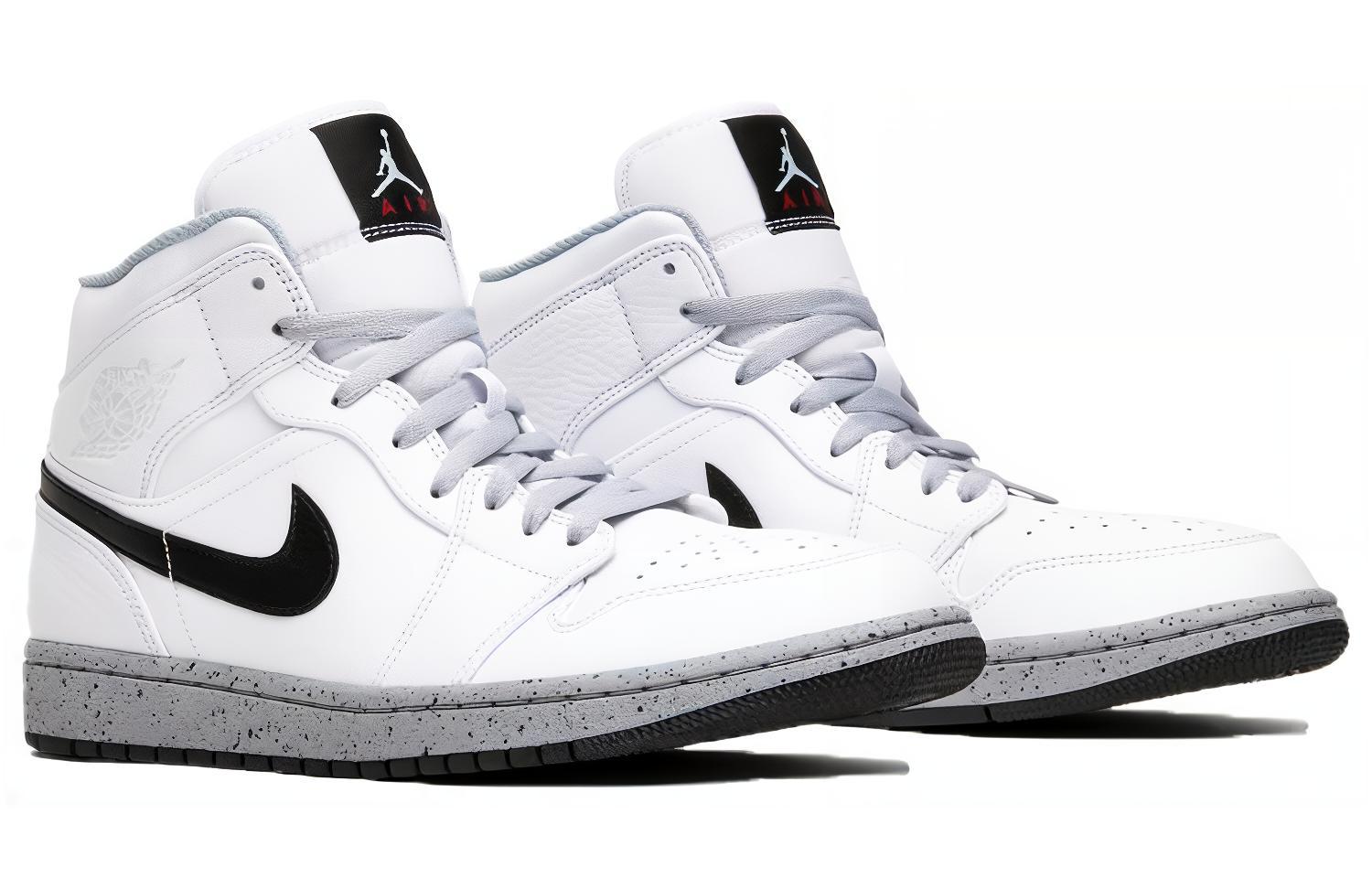 Jordan 1 Mid White Cement
