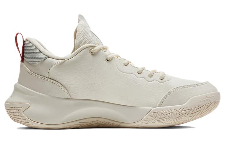 PEAK Slip Resistant Abrasion Resistant Slip Resistant Abrasion Resistant Low top Basketball Shoes Men’s Canvas White