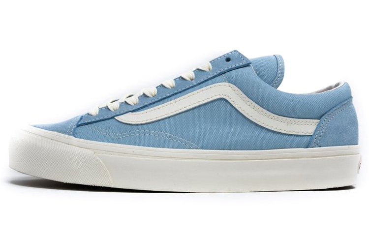 Vans Style 36 series, comfortable and fashionable low-top canvas shoes, same style for men and women, blue and white