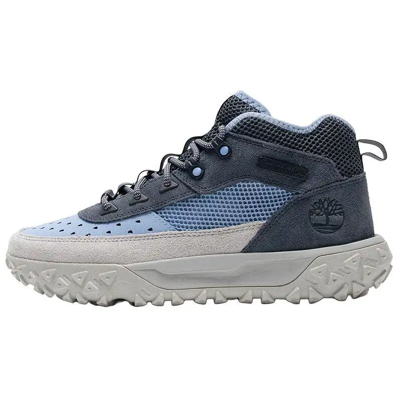 Timberland Greenstride Motion Slip Resistant Abrasion Resistant Mid top Hiking Shoes Men's Blue