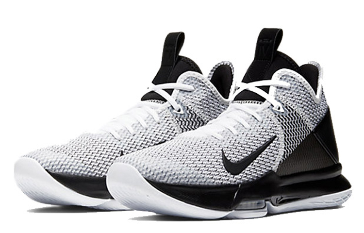 Баскетбольные кроссовки Nike Witness 4 LeBron EP (черно-белые) — Чёрныйбелый — фото 3