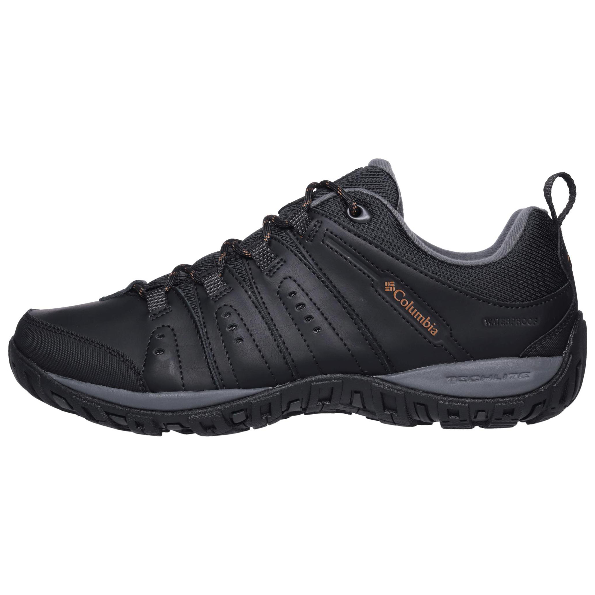Columbia Colombian cowhide fabric, synthetic leather, outdoor sports genuine leather upper plus velvet, shock-absorbing, non-slip, waterproof and warm, low-top hiking shoes, men's style