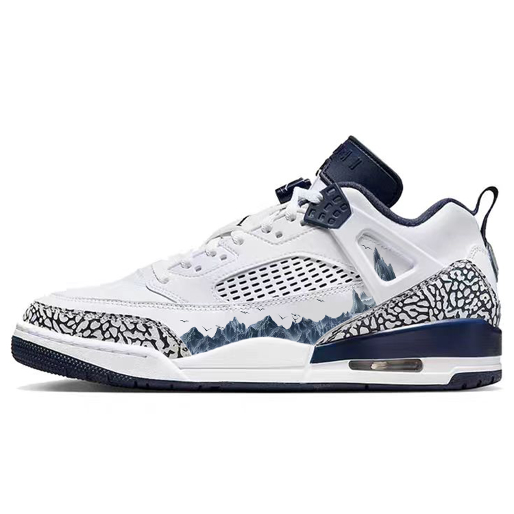 Jordan Spizike Vintage Basketball Shoes Men's Low Top Blue/White