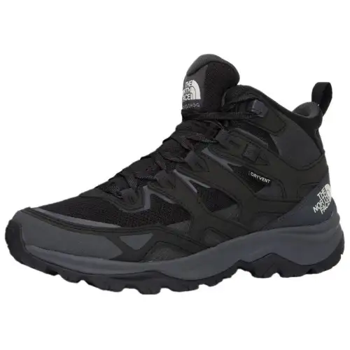 THE NORTH FACE HEDGEHOG 3 Soft And Comfortable Slip Resistant Abrasion Resistant Mid top Hiking Shoes Men's Black