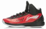 Li Ning Basketball Shoes Men's High Top Red/Black